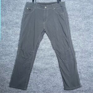 Kuhl Men’s 38x32 Gray 7 Pocket Gorpcore Hiking Trail Camping Outdoor Cargo Pants